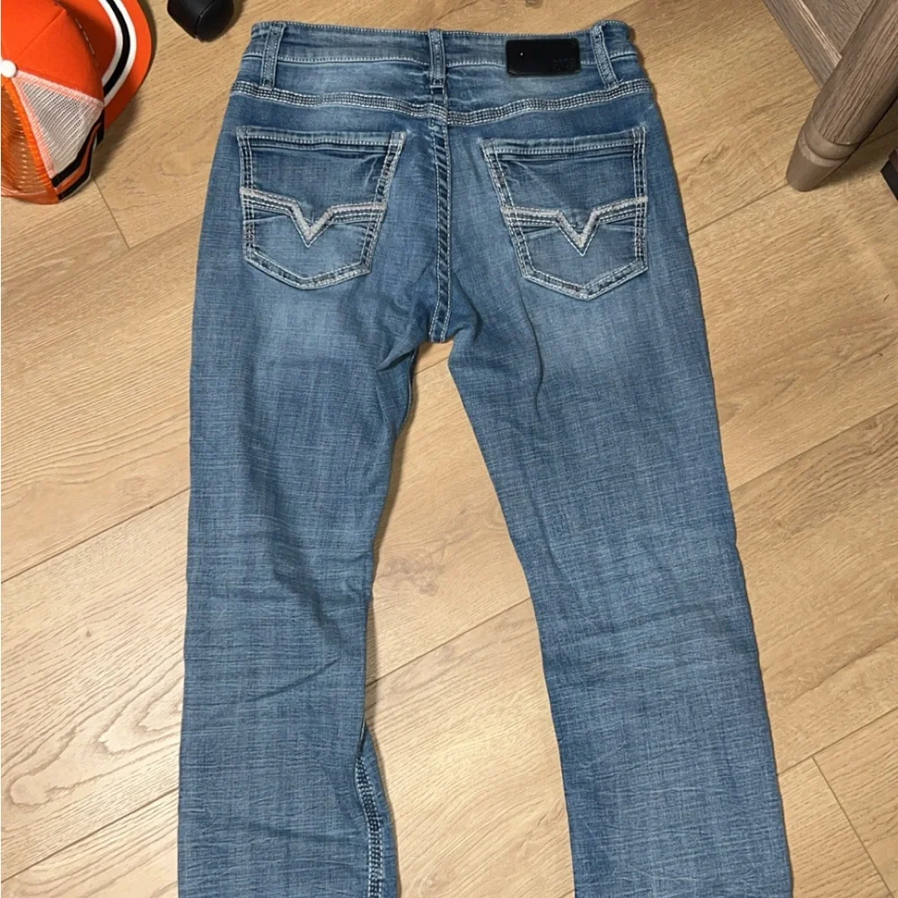BKE Men's Classic Blue Slim Straight 32/34 Jeans - Picture 3 of 4